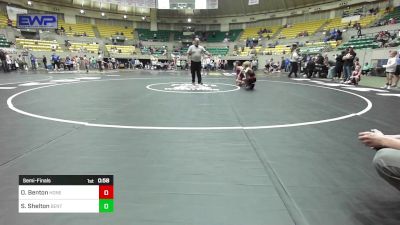 64 lbs Semifinal - Oakes Benton, Honey Badger Wrestling Club vs Silas Shelton, Benton Parks Youth Wrestling