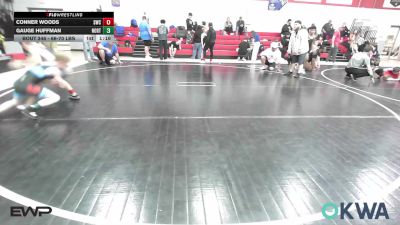 66-70 lbs Rr Rnd 4 - Conner Woods, Salina Wrestling Club vs Gauge Huffman, Northeast Take Down Club