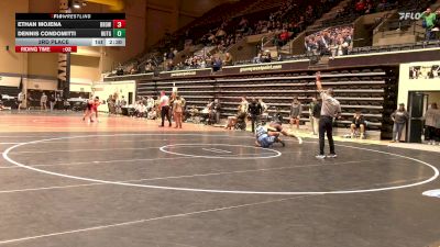 157 lbs 3rd Place - Ethan Mojena, Brown vs Dennis Condomitti, Rutgers-Unatt