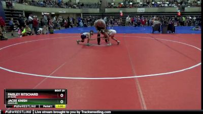 80 lbs Quarterfinal - Paisley Ritschard, RT Elite vs Jacee Knish, Grizzlies