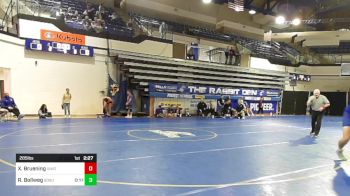 285 lbs Quarterfinal - Xavier Bruening, Unattached-Iowa State vs Regan Bollweg, South Dakota State