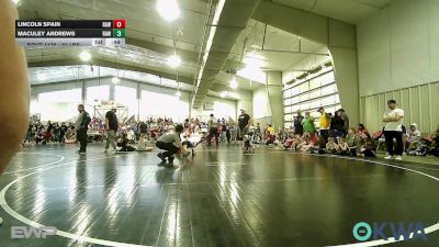 52 lbs Semifinal - Lincoln Spain, Raw Wrestling Club vs Maculey Andrews, Raw