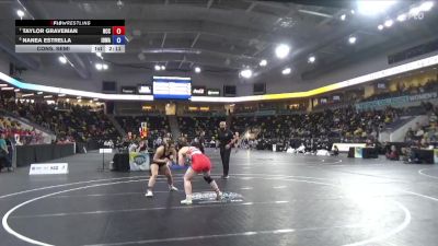 138 lbs Cons. Semi - Taylor Graveman, North Central College vs Nanea Estrella, Iowa