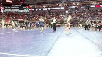 3A-144 lbs Cons. Round 2 - Mandius Volentine, Lewis Central vs Kepler Carmichael, North Scott