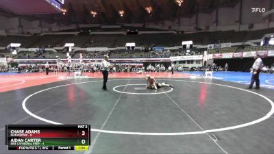 113 lbs Champ Round 1 (16 Team) - Aidan Carter, Erie Cathedral Prep vs Chase Adams, Gloucester