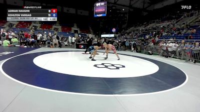 157 lbs Cons. Sub-rd Of 64 - Adrian Haughn, IN vs Kohlton Vargas, TN