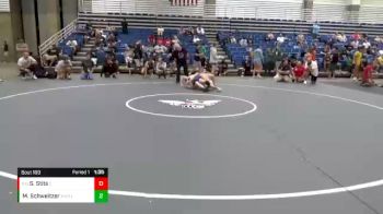 148 lbs Champ. Round 3 - Silas Stits, Center Grove WC vs Mason Schweitzer, Kentucky Extreme