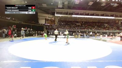 113 lbs Champ. Round 2 - Alex Mallot, Ponderosa vs Titus Khamjoi, St. Mary`s