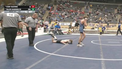 106 lbs Quarterfinal - Talon Sanderlyn, Boyle County vs Cody Blevins, Simon Kenton