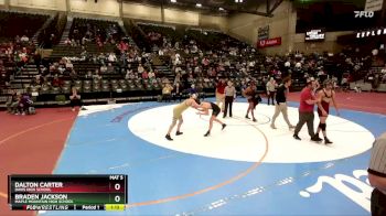 141 lbs Cons. Round 4 - Braden Jackson, Maple Mountain High School vs Dalton Carter, Davis High School