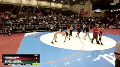 141 lbs Cons. Round 4 - Braden Jackson, Maple Mountain High School vs Dalton Carter, Davis High School