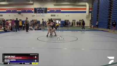 126 lbs Cons. Round 2 - River Smith, Glenvar vs Jacob Daly, Tech Squad Wrestling Club