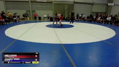 110 lbs Round 1 (8 Team) - Abbi Cooper, California Blue vs Kennedy Perez, Michigan