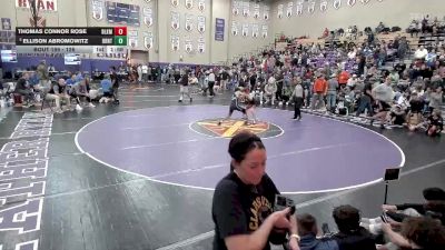 126 lbs Champ. Round 2 - Ellison Abromowitz, Brentwood vs Thomas Connor Rose, Blackman