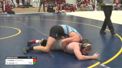 184 lbs Consi of 8 #2 - Connor Sheehan, Springfield College vs Max Fleming, Johns Hopkins