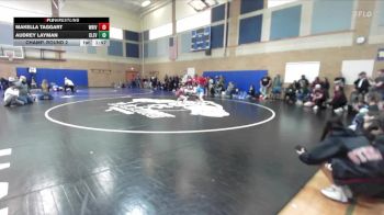 100lbs Champ. Round 2 - Makella Taggart, White River (Girls) vs Audrey Layman, Cleveland (Girls)