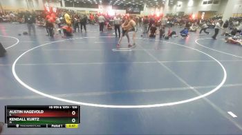 100 lbs Cons. Round 4 - Kendall Kurtz, IA vs Austin Hagevold, IL