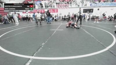 92 lbs Consi Of 8 #2 - Heston Klinglesmith, Perry Wrestling Academy vs Zeke Jansing, Prodigy NDT