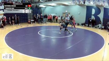 120 lbs. Champ. Round 2 - Dakota Nix, Waynesville vs Victoria Wood, Roxana