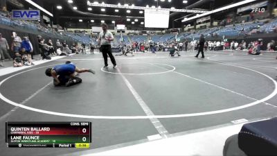 73 lbs Cons. Semi - Lane Faunce, SlyFox Wrestling Academy vs Quinten Ballard, Chaparral Kids