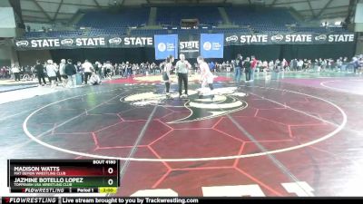 130 lbs Round 2 - Madison Watts, Mat Demon Wrestling Club vs Jazmine Botello Lopez, Toppenish USA Wrestling Club