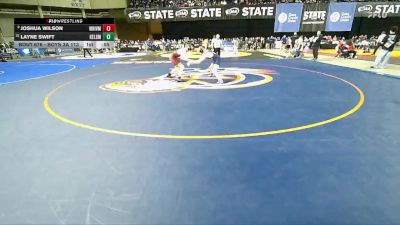 Boys 3A 113 lbs Cons. Round 4 - Layne Swift, Kelso vs Joshua Wilson, White River