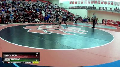 126 lbs Round 1 - Ky`ron Fikes, Cuyahoga Valley Christian Academy vs Brent Friscone, Columbia