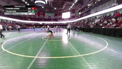 120 lbs Champ. Round 2 - Dylan Faas, Mountain View vs Camden Harris, Kuna