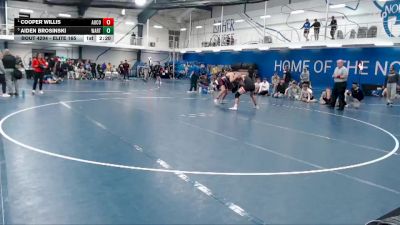 Elite 165 lbs Semifinal - Cooper Willis, Augsburg College vs Aiden Brosinski, Wartburg