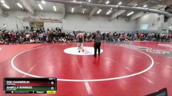 125 lbs Champ. Round 2 - Isabella Borrego, Cleveland vs Zoe Chamberlin, Chatfield