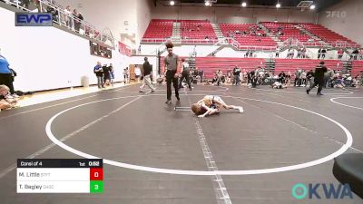 58 lbs Consi Of 4 - Mitchell Little, Standfast vs Tyde Begley, Choctaw Ironman Youth Wrestling