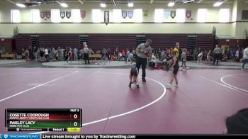 SPW-1 lbs Round 3 - Cosette Coorough, North Liberty Wrestling Club vs Paisley Lacy, Indee Mat Club