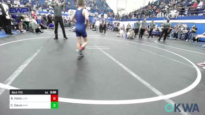 64 lbs Semifinal - Bentley Hans, Lions Wrestling Academy vs Caeden Davis, Shelton Wrestling Academy