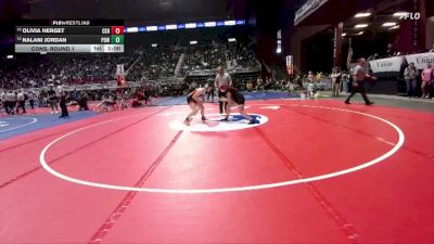 135 lbs Cons. Round 1 - Nalani Jordan, Powell vs Olivia Herget, Cheyenne Central