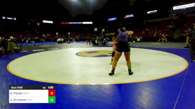 145 lbs Round Of 32 - Gabriela Flores, Sanger vs Jayna Arrocena, Pacheco