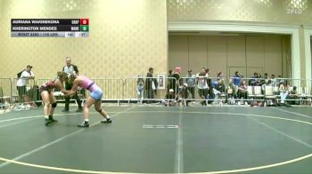 116 lbs 3rd Place - Auriana Wakinekona, Grapplers HI vs Kherington Mendes, Warriors WC