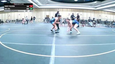 136 lbs 5th Place - Zoey Pulver, Takedown Express vs Mia Gil, Surfside Rtc