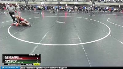 160 lbs Cons. Round 4 - Cyrus Butler, Askren Wrestling Academy vs Aidan Beyer, Team Valley Wrestling Club