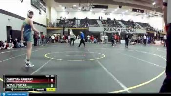 152 lbs Semifinal - Wyatt Hoppes, Greentown Wrestling Club vs Christian Arberry, Warren Wrestling Academy