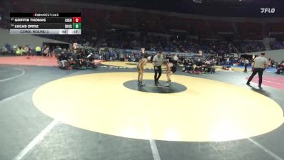 6A Boys 113 lbs Cons. Round 2 - Lucas Ortiz, Roosevelt Boys vs Griffin Thomas, Sherwood Boys
