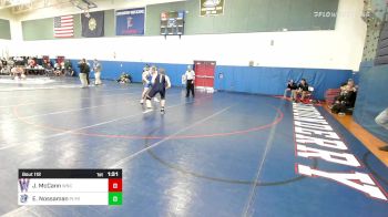182 lbs Quarterfinal - Jack McCann, Winnacunnet vs Emmitt Nossaman, Plymouth