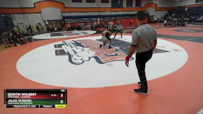 125 lbs Semifinal - Jalen Dunson, Wisconsin-Whitewater vs Quintin Wolbert, Wisconsin - Lacrosse