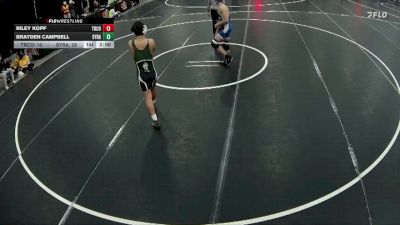 175 lbs Quarterfinals (8 Team) - Riley Kopf, Tri County vs Brayden Campbell, Syracuse