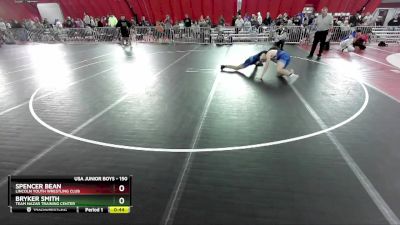 150 lbs Cons. Round 3 - Bryker Smith, Team Nazar Training Center vs Spencer Bean, Lincoln Youth Wrestling Club