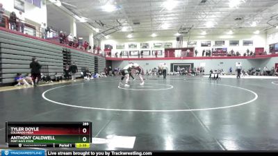 285 lbs Champ. Round 2 - Anthony Caldwell, Fort Hays State vs Tyler Doyle, Colorado Mesa