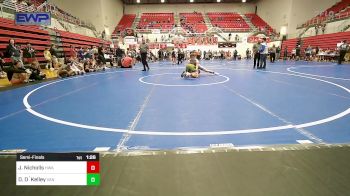 132 lbs Semifinal - Jacob Nicholls, HURRICANE WRESTLING ACADEMY vs Don O`Kelley, Van Buren High School