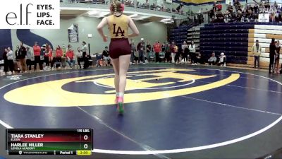 115 lbs. Champ. Round 3 - Tiara Stanley, Eldon vs Harlee Hiller, Loyola Academy