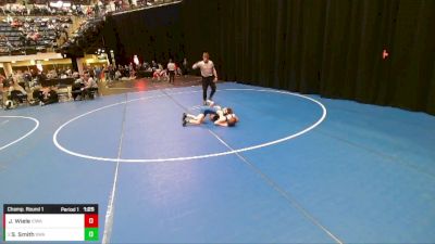 5th - 6th grade - 78 Champ. Round 1 - Sam Smith, Sebolt Wrestling Academy vs Jack Wiele, Iowa