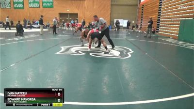 184 lbs Quarterfinal - Ivan Natceli, Palomar College vs Edward Mayorga, Santa Ana College