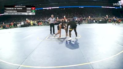 D2-215 lbs Cons. Round 2 - Cayden Bell, Waverly HS vs Charles `DJ` White, St Mary Preparatory HS (Orchard Lake)